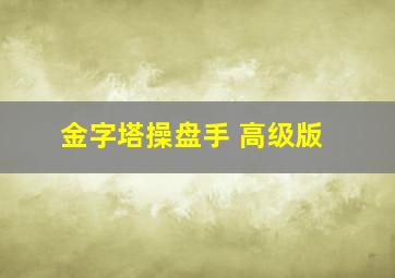 金字塔操盘手 高级版